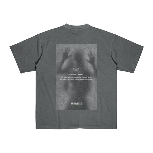 Sensitive Content Photo Graphic T-Shirt [UNAT-330-GY]
