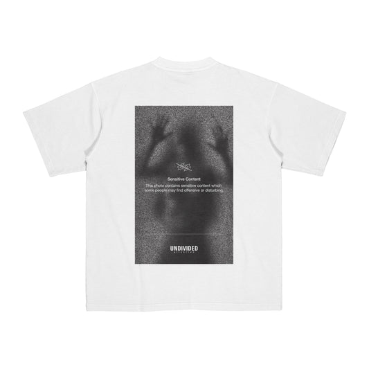Sensitive Content Photo Graphic T-Shirt [UNAT-330-WH]