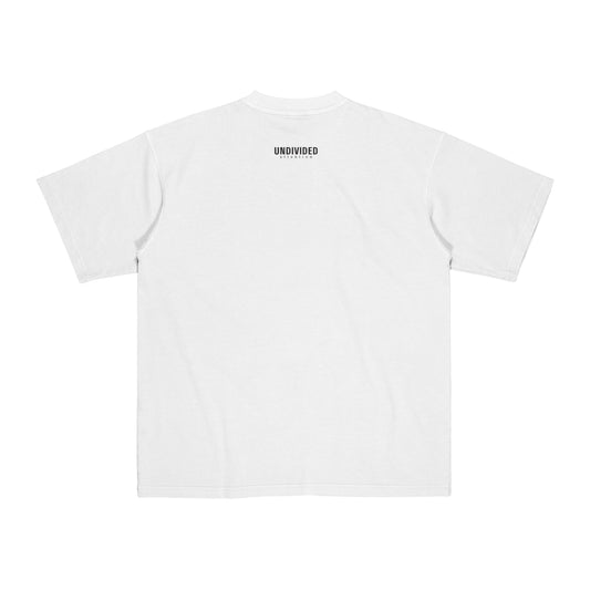 I LOVE UNDIVDED ATTENTION GRAPHIC T-SHIRT  [UNAT-331-WH]